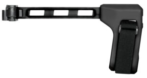 SB Tactical FS1913-01-SB FS1913-01-SB  Side Folding Black Synthetic with 9.60" OAL & Nylon Strap for AR-Platform with 1913 Picatinny Rail (Tube Not Included)