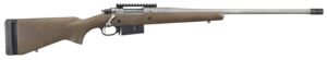 Ruger 47197 Hawkeye Long-Range Hunter Full Size 6.5 PRC 3+1 22" Matte Stainless Steel Threaded Barrel, Picatinny Rail Stainless Steel Receiver, Black Speckled Brown Adj LOP Laminate Stock