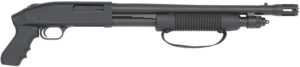 Mossberg 50697 590 Cruiser 12 Gauge Pump 3" 6+1 18.50" Matte Blued Stand-Off Breacher Barrel, Matte Blued Stainless Steel Receiver, Black Pistol Grip