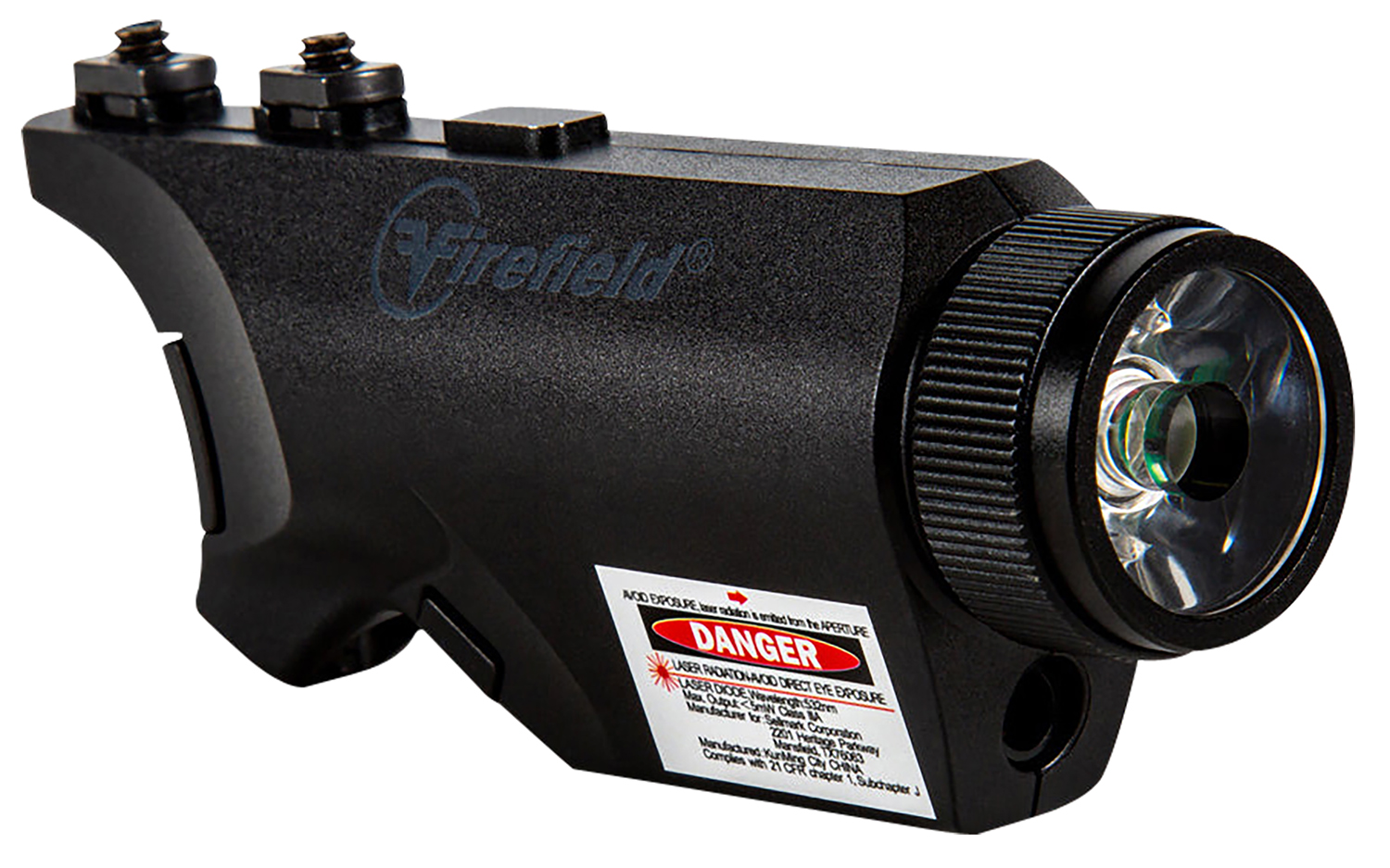 Firefield FF35011K Rival XL Foregrip Flashlight Green Laser Combo Matte Black 75/150 Lumens White LED Light