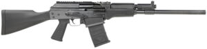 JTS Shotgun M12AK M12AK  12 Gauge Semi-Auto 3" 5- 2.75" Shells, 18.70" Black Steel Barrel, Black Receiver, Black Fixed Synthetic Stock, Black Polymer Grip