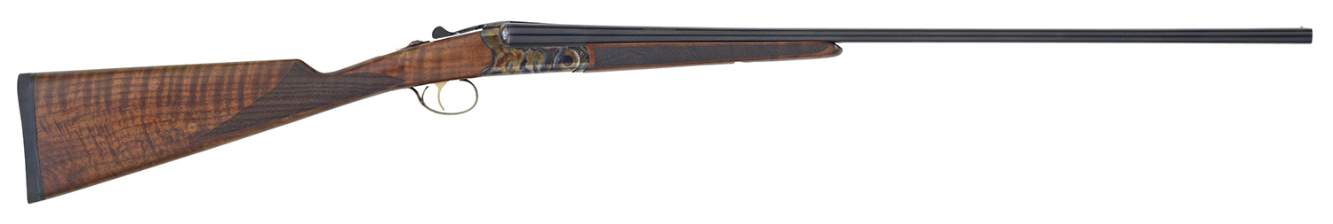 TriStar 38028 Bristol SxS Full Size 28 Gauge Break Open 2.75" 2rd 28" Blued Side By Side Barrel, Color Case Hardened Steel Receiver, English Style Oiled Turkish Walnut Stock, Right Hand