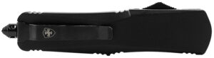 Templar Knife LBR231 Gen II Large 3.50" OTF Tanto Plain Black Oxide Stonewashed 440C SS Blade,, 5.25" Black Aluminum/Rubber Handle, Glass Breaker