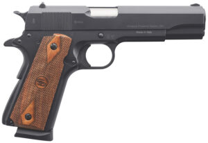 Charles Daly 440111 1911 Field Grade 45 ACP 8+1 5" Stainless Steel Barrel, Black Serrated Steel Slide, Black Steel Frame w/Beavertail, Walnut Diamond Checkered Grip