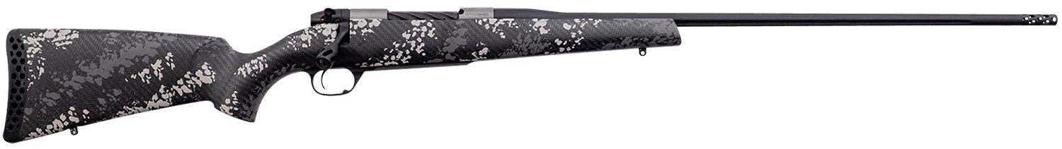 Weatherby MBT20N280AR6B Mark V Backcountry 2.0 Ti 280 Ackley Improved 4+1 24" Barrel, Graphite Black Cerakote Metal Finish, Black with Gray/White Sponge Accents Peak 44 Blacktooth Stock