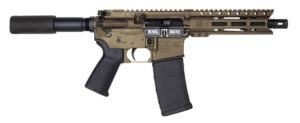Diamondback DB1912K071 DB15  5.56x45mm NATO 30+1 7" Black Nitride Threaded Barrel, M-LOK Handguard, Midnight Bronze Aluminum Picatinny Rail Receiver, Black Buffer Tube, Black Magpul Grip, Right Hand