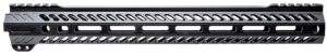 Angstadt Arms AA015HGMLT Ultra Light Handguard made of Aluminum with Black Anodized Finish, M-LOK Style, Picatinny Rail & 15" OAL for AR-15 Includes Hardware