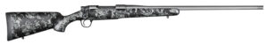 Christensen Arms 8010108600 Mesa FFT 300 PRC 3+1 22" Threaded Barrel, Tungsten Gray Cerakote, Black with Gray Webbing Stock