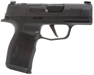 Sig Sauer 365X9BXR3PMS10 P365X  Micro-Compact 9mm Luger 10+1 3.10" Black Steel Barrel, Black Nitron Optic Ready/Serrated Slide & Frame w/Sig Rail, Black Polymer Grips, Right Hand