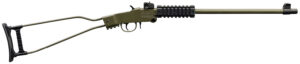 Chiappa Firearms 500266 Little Badger  22 LR 1rd, 16.50" OD Green Metal Finish & Underfolding Stock, Adjustable Sights, Right Hand