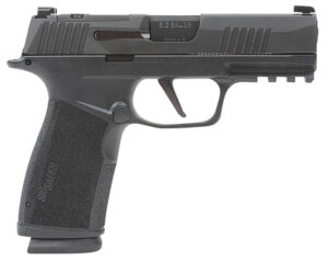 Sig Sauer 365XCA9BXR3 P365-XMACRO  Compact 9mm Luger 17+1 3.70" Black Barrel, Black Nitron Optic Ready/Serrated Slide & Frame w/Picatinny Rail, Black Polymer w/Interchangeable Backstrap Grip