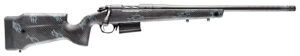 Bergara Rifles B14LM751CF B-14 Crest 300 Win Mag 5+1 22" Sniper Gray Cerakote #5 Contour Threaded Barrel, Sniper Gray Cerakote Steel Receiver, Black & Gray Sponge Fixed Carbon Fiber Stock