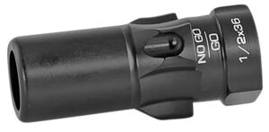 Rugged Suppressors OA005 3 Lug Adapter  9mm Luger 1/2"-36 tpi Threads, Black