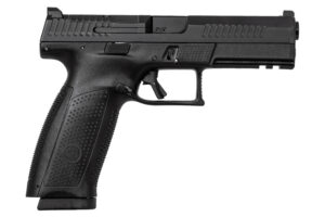 CZ-USA 01550 P-10 F 9mm Luger 10+1 5.10" Black Steel Barrel, Black Nitride Optic Ready/Serrated Steel Slide, Black Polymer Frame w/Picatinny Rail, Ambidextrous