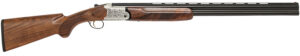 Chiappa Firearms 930379 202AE  20 Gauge Break Open 3" 2 26" Black Chrome Lined Vent Rib Barrel, Nickel-Plated Engraved Aluminum Receiver, Fixed Walnut Stock