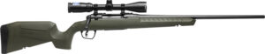 Savage Arms 32149 Axis 2 XP Combo Full Size 223 Rem 4+1 22" Black Sporter Barrel, Black Carbon Steel Receiver Drilled & Tapped, OD Green Fixed Synthetic Stock, Weaver 3-9x40mm Scope, Right Hand