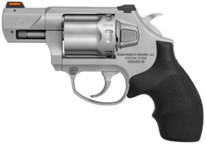 Diamondback DB0700S711 SDR  Small 357 Mag/38 Special +P 6 Shot 2" Glass Bead Stainless Steel Barrel, Cylinder & Frame, Black Hogue Rubber Grip, Exposed Hammer