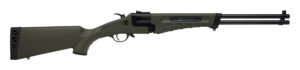 Savage Arms 23001 42 Takedown Full Size 22 WMR/410 Gauge 1rd 20" Black Satin Sporter Barrel, Satin Black Carbon Steel Receiver, OD Green Fixed Synthetic Stock, Ambidextrous