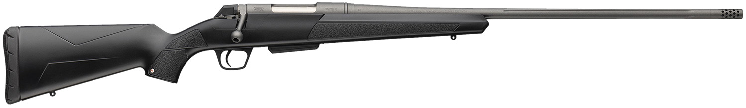Winchester Repeating Arms 535801233 XPR Extreme 300 Win Mag 3+1 Tungsten Cerakote Fluted Threaded Barrel & Drilled & Tapped Steel Receiver, Fixed Black Synthetic Stock