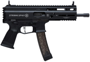 Grand Power 8588005808538 SP9A3 Stribog 9mm Luger 30+1 8" Black Threaded Barrel, M-LOK Handguard, Black Aluminum Picatinny Rail Receiver, Rear Picatinny Rail, Black Polymer Grips