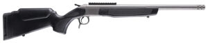 CVA CR4441S Scout Takedown 400 Legend 1rd 22" Stainless Fluted Threaded Barrel, Stainless Steel Receiver w/Picatinny Rail, Adj Comb & LOP Black Synthetic Stock