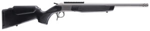 CVA CR4443S Scout Takedown 450 Bushmaster 1rd 22" Stainless Fluted Threaded Barrel, Stainless Steel Receiver w/Picatinny Rail, Adj Comb & LOP Black Synthetic Stock