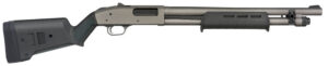 Mossberg 50795 590A1 Pro 6+1 18.50" Tungsten Gray Cerakote Barrel & Steel Drilled & Tapped Receiver, Magpul SGA Synthetic Stock