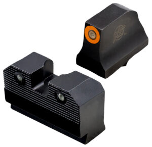 XS Sights GLR204P6N R3D 2.0 Night Sight Set Orange Tritium Front/Black Oxide Frame, Compatible w/ Glock