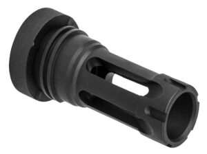Yankee Hill 430224A Phantom Q.D. Flash Hider Black Steel with 5/8"-24 tpi Threads, Aggressive Teeth & Dust Enclosure for 30 Cal AR-Platform