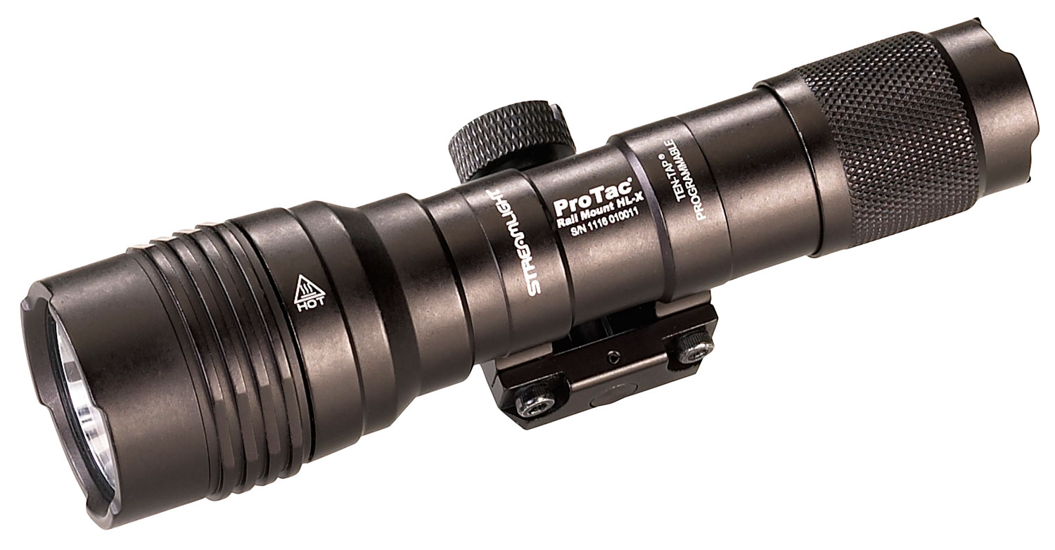 Streamlight 88066 ProTac HL-X Rail Mount Black Anodized Aluminum, 60/1000 Lumens, White LED, 447 Meters Beam, Picatinny Rail Mount