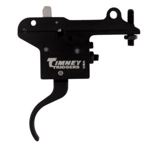 Timney Triggers 401 Featherweight  Curved Trigger with 3 lbs Draw Weight & Black Finish for Winchester 70 Right
