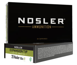 Nosler 40039 E-Tip  28Nosler 150gr E Tip Lead Free 20 Per Box/10 Case