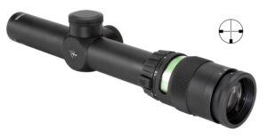Trijicon 200054 AccuPoint Black Hardcoat Anodized 1-4x 24mm 30mm Tube German #4 Crosshair w/ Green Dot Reticle
