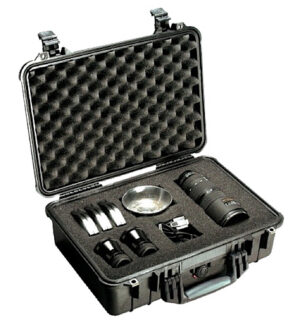 Pelican 1500000110 Protector Case Black Polypropylene Holds Handgun