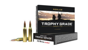 Nosler 48263 Trophy Grade  243Win 90gr Nosler AccuBond 20 Per Box/10 Case