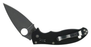 Spyderco C101GP2 Manix 2  3.37" Folding Drop Point Plain CPM S30V SS Blade Black G10 Handle Includes Pocket Clip