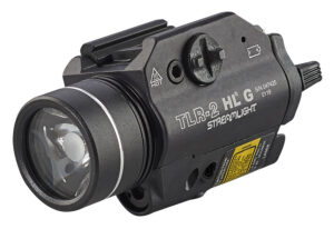 Streamlight 69265 TLR-2 HL G Gun Light  Black Anodized 1,000 Lumens White LED Red Laser