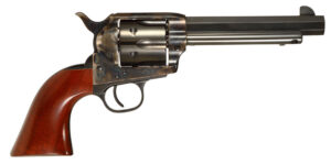 Taylors & Company 556102 1873 Cattleman Drifter 45 Colt (LC) Caliber with 5.50" Blued Finish Barrel, 6rd Capacity Blued Finish Cylinder, Color Case Hardened Finish Steel Frame & Walnut Grip