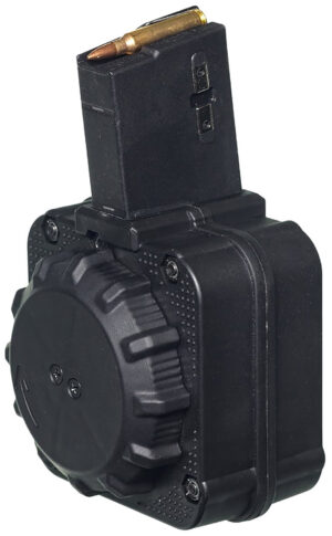 ProMag DRMA8 Standard  65rd Drum 5.56x45mm Fits AR-15 Black DuPont Zytel Polymer