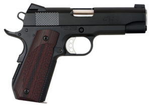 Ed Brown KC18G4 1911 Kobra Carry 45 ACP 7+1 4.25" Stainless Recessed Crown Barrel, Black Gen4 Snakeskin Serrated Carbon Steel Slide & Frame w/Beavertail, Laminate Wood Grip