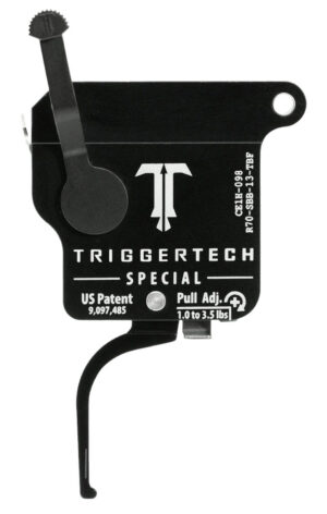 TriggerTech R70SBB13TBF Special  Single-Stage Flat Trigger with 1-3.50 lbs Draw Weight for Remington 700 Right