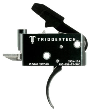 TriggerTech AROTBB25NNC Adaptable Primary Two-Stage Traditional Curved Trigger with 2.50-5 lbs Draw Weight for AR-15 Right