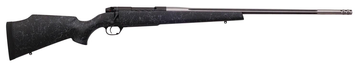 Weatherby MAM01N653WR8B Mark V Accumark 6.5-300 Wthby Mag 3+1 26" Barrel, Graphite Black Cerakote Finish, Gray Webbed Black Fixed Monte Carlo Stock