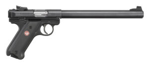 Ruger 40173 Mark IV Target 22 LR 10+1 10" Overall Blued Bull Barrel, Slide & Frame, Black Checkered Polymer Grips