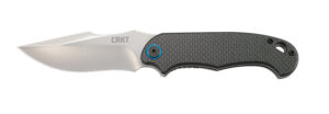 CRKT 7920 P.S.D.  3.63" Folding Plain Satin 4116 Stainless Steel Blade/ Black Carbon Fiber/G10 Handle Includes Pocket Clip