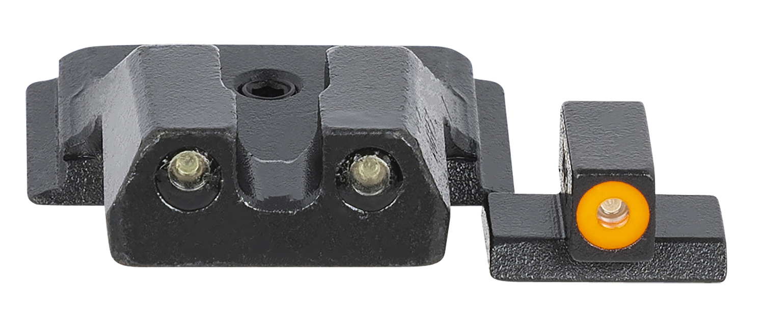 Meprolight USA 417703131 Hyper-Bright Green Tritium Orange Outline Front Sight-Green Tritium Black Outline Rear Smith & Wesson M&P Shield