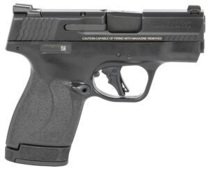 Smith & Wesson 13250 M&P Shield Plus Micro-Compact 9mm Luger 10+1/13+1, 3.10" Black Stainless Steel Barrel, Matte Black Armonite Serrated Slide, Matte Black Polymer Frame, No Thumb Safety
