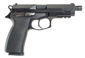 Bersa TPR9MX TPRX Full Size Frame 9mm Luger 17+1, 4.25" Black Steel Threaded Barrel, Matte Black Serrated Steel Slide & Aluminum Frame w/Picatinny Rail, Ambidextrous