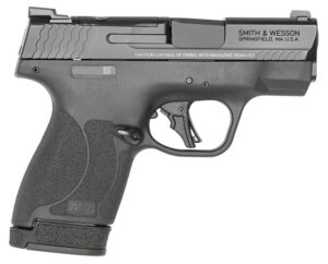 Smith & Wesson 13536 M&P Shield Plus Micro-Compact Frame 9mm Luger 13+1, 3.10" Black Armornite Steel Barrel & Optic Cut/Serrated Stainless Steel Slide, Matte Black Polymer Frame, Thumb Safety