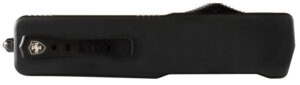 Templar Knife SABR321 Premium LW Small 3" OTF Drop Point Plain Black Oxide Stonewashed D2 Steel Blade, 4.50" Black Aluminum Handle